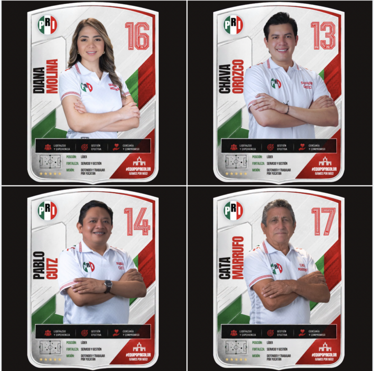 TE PRESENTAMOS A LAS PRIMERAS CARTAS DEL EQUIPO PRI COLOR