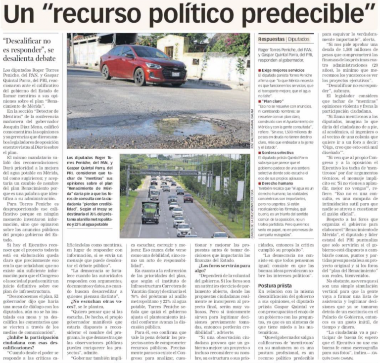 DESCALIFICAR NO ES RESPONDER