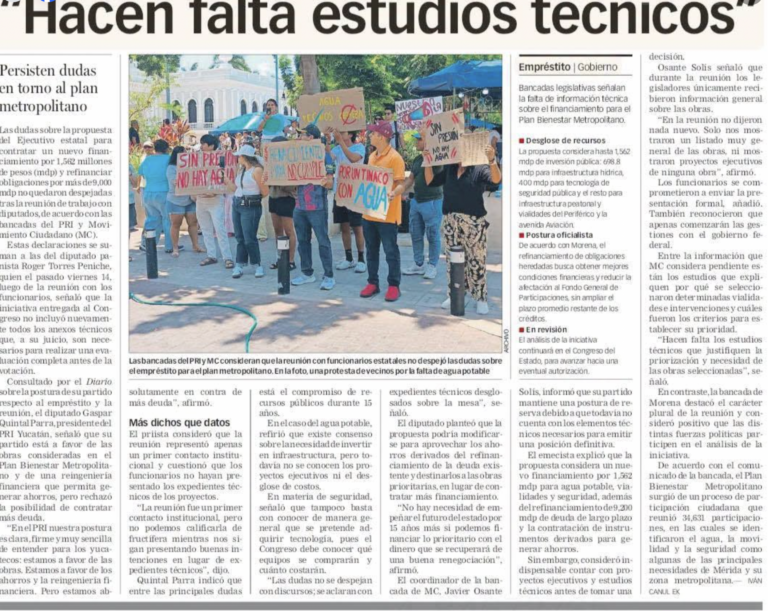 En el PRI Yucatán nuestra postura es clara, firme y junto a las familias yucatecas.
