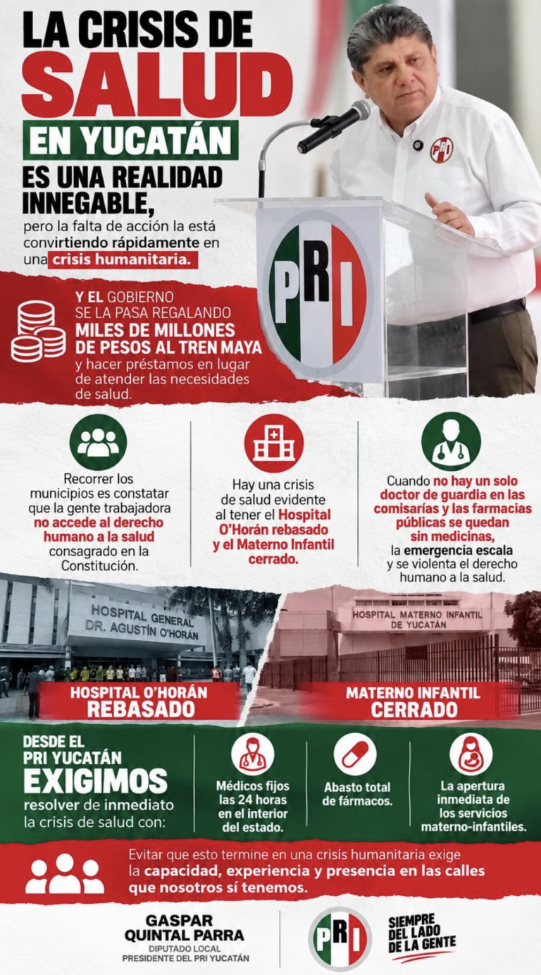 La crisis de salud en Yucatán es una realidad innegable
